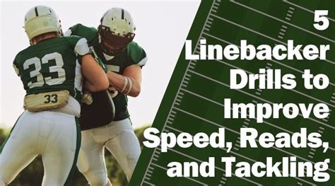 5 Linebacker Drills to Improve Speed, Reads, and Tackling