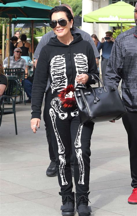 Kris Jenner: Wearing a skeleton costume for Halloween -14 | GotCeleb