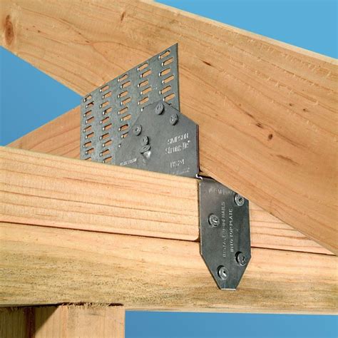 Simpson Strong-Tie 18-Gauge Saddle Rafter Tie-HS24 - The Home Depot ...