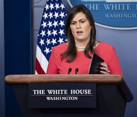 Sarah Huckabee Sanders To Resign as White House Press Secretary ...