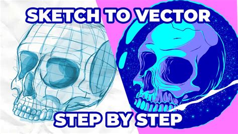 Illustration Tutorial: Drawing from Sketch and Vectoring in Adobe Illustrator - YouTube