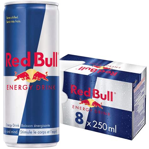 Red Bull Energy Drink, 250 ml (lot de 8) - Smoke Shop Québec