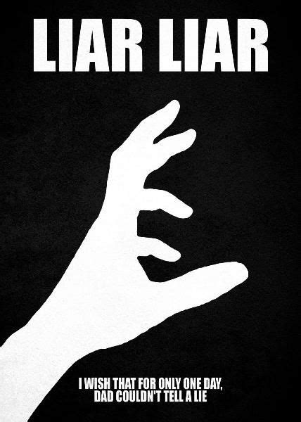 Liar Liar Minimalistic Poster Print | metal posters - Displate in 2020 | Poster prints, Print ...