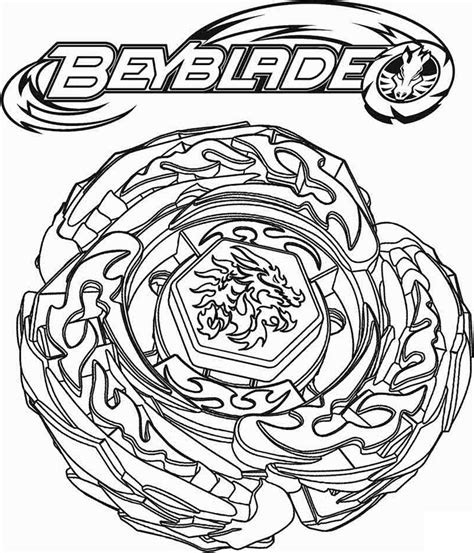 Beyblade Lightning L Drago Coloring Page - Free Printable Coloring Pages for Kids