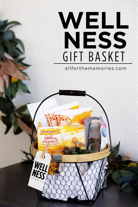 AD: Wellness Gift Basket Idea with free printable gift tag! # ...