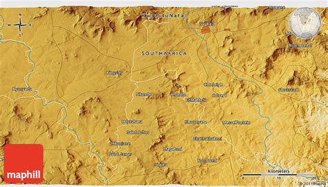 Physical 3D Map of Vryheid-Oos