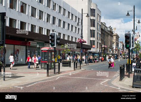 Fawcett Street Sunderland City Centre north east England UK Stock Photo - Alamy