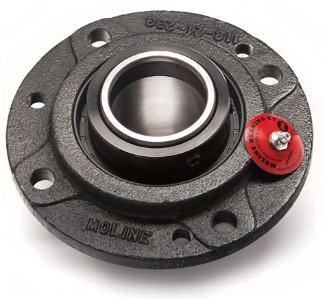 2-15/16" M2000 Heavy Duty Four Bolt Piloted Flange Bearing - theBigBearingStore.com