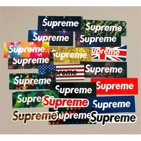 Supreme Logo Sticker 19pcs/set, Men's Fashion, Watches & Accessories, Cap & Hats on Carousell