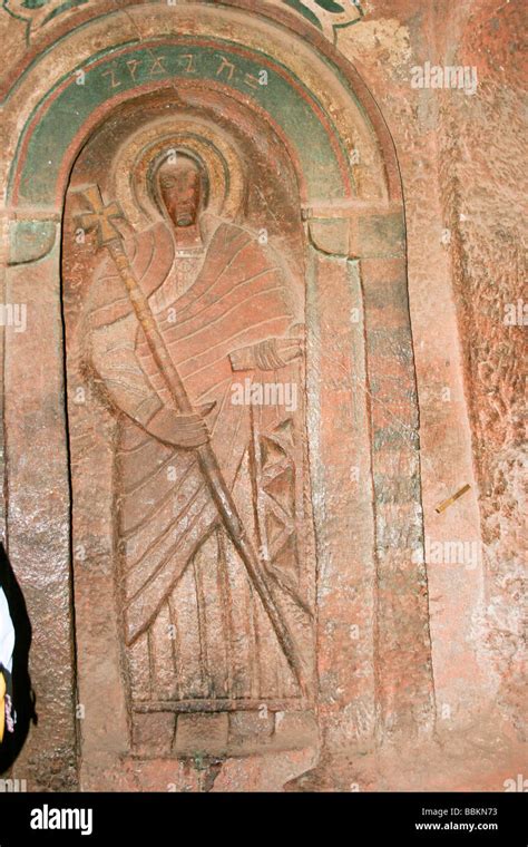 Africa Ethiopia Lalibela Interior of the Rock Hewn church of Bet ...