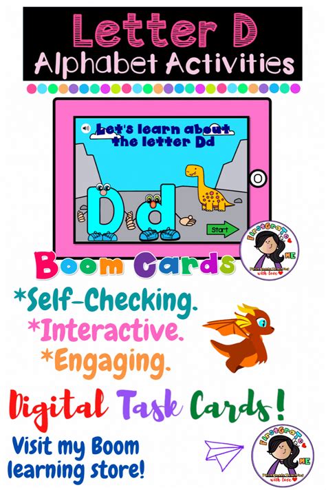 Letter D Alphabet Activities Boom Cards | Alphabet activities, Lettering, P alphabet