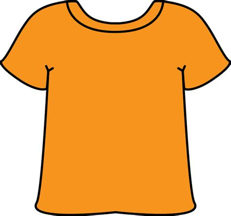 Orange Tshirt | Clip art, T shirt clipart, T shirt