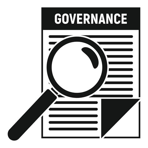 Governance paper icon, simple style 14595919 Vector Art at Vecteezy