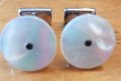 Thomas Pink Cufflinks. Perfect. 925 Silver.pearly White - Etsy