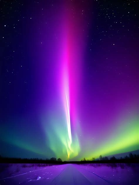 Vibrant Northern Lights Illuminating Night Sky | MUSE AI