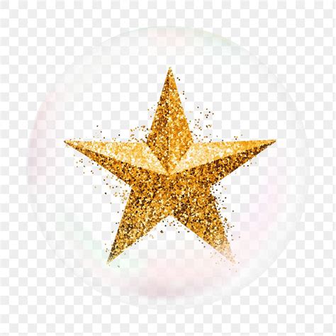 Glittery star png bubble effect, | Premium PNG - rawpixel