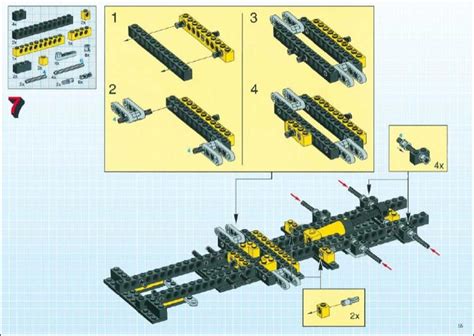 LEGO 8431 Pneumatic Crane Truck Instructions, Technic - {None}