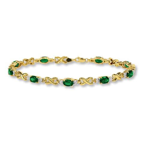 Emerald Diamond Bracelet Gold Natural Emerald Bracelet at Rs 65000/piece | Sitapura | Jaipur| ID ...