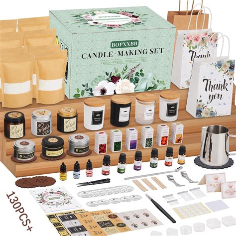 Amazon.com: DOPXXBB 130Pcs+ Candle Making Kit, DIY Candle Making ...