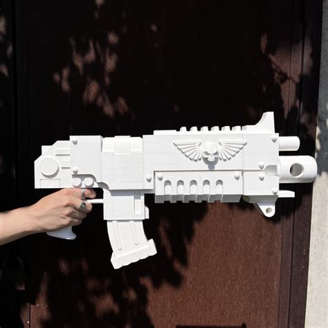 3D Printed Warhammer 40k Bolter Space Marines Cosplay Prop by Edgars Dimants | Pinshape