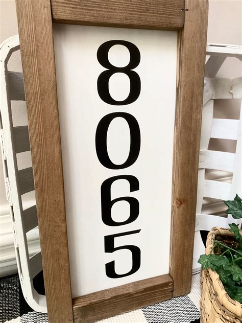 Wood House Number Sign Wood House Sign Front Porch Sign | Etsy