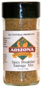 Breakfast Sausage Seasoning Mix - Spicy - Arizona Salsa and Spice Company