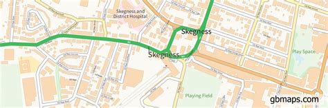 Skegness Vector Street Map