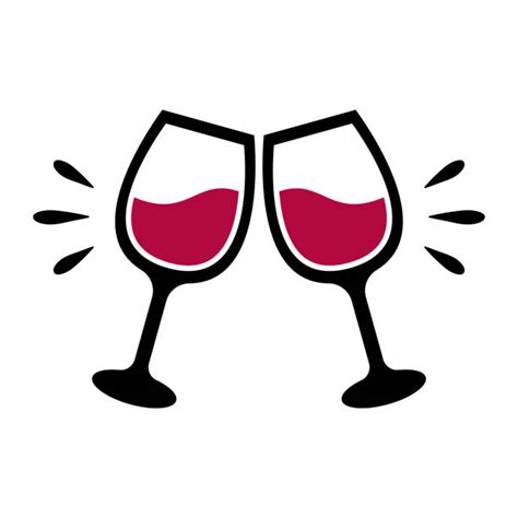 Wine Glass Cheers Clipart