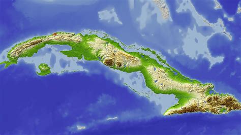 Cartina Geografica Fisica Cuba - Africa Cartina Politica