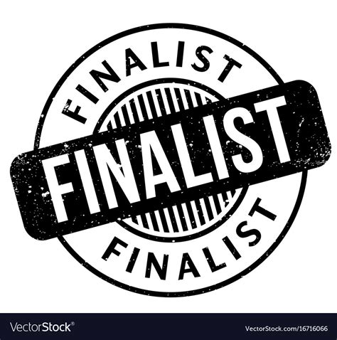 Finalist rubber stamp Royalty Free Vector Image