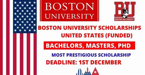 Boston University Scholarships In USA 2025 (Funded) - Opportunity Portal