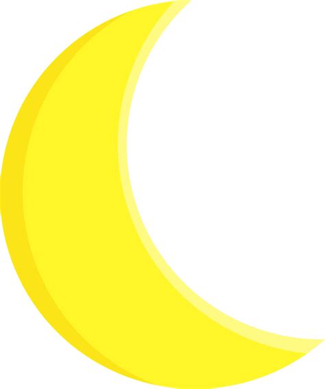 yellow moon icon 21126685 PNG