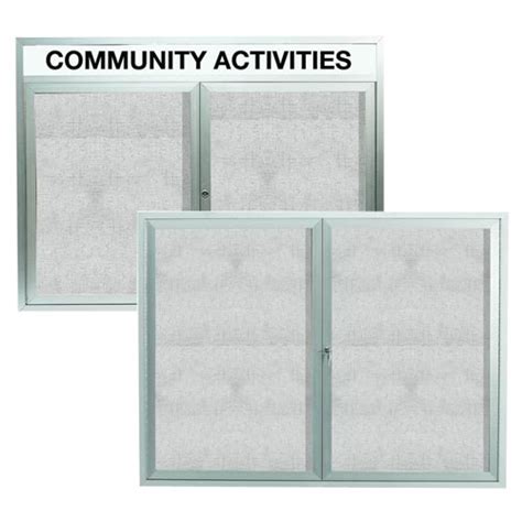 Outdoor Enclosed Aluminum Bulletin Boards | Canada Whiteboard Co.