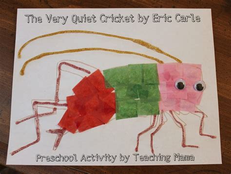 The Very Quiet Cricket {Preschool Activity} - Teaching Mama