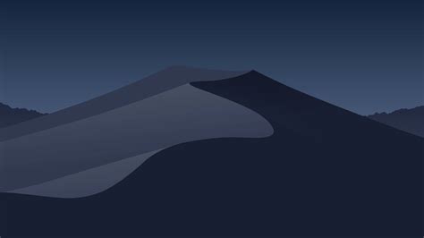 Download 4k Minimalist Dark Dunes Wallpaper | Wallpapers.com