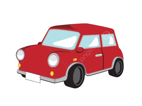 Cartoon Mini Car Vector Illustration Icon Vintage People Vector, Icon, Vintage, People PNG and ...