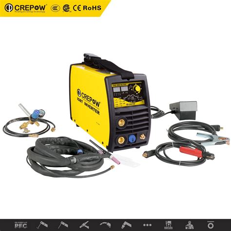 Crepow Inverter ACDC TIG Welder 200A with DC TIG/AC TIG/ Pulsed TIG ...