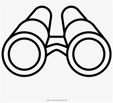 Binocular Drawing Line - Imagenes De Binoculares Para Dibujar - Free Transparent PNG Download ...