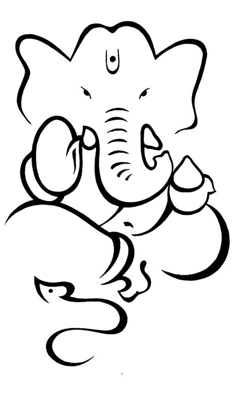 Ganesha Sketches Simple at PaintingValley.com | Explore collection of Ganesha Sketches Simple