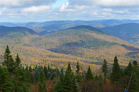 Mont Tremblant with Fall Foliage, Quebec, Canada Stock Photo - Image of ...