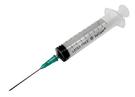 10ml Syringe With 21G Hypodermic Needle Rays InJ/Light Green (21G X 1,1/2"inch) — RayMed