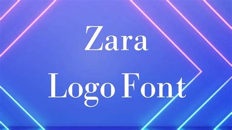 Zara Logo Font Free Download