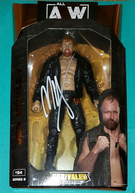 JON MOXLEY signed AEW figure , wwe, wcw, aew, ecw, | #4576452869