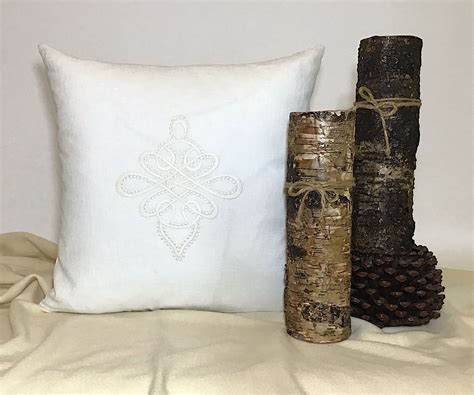 Farmhouse White Linen Accent Pillow | Pillows, Unique items products, Linen pillows