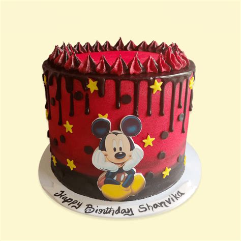 Mickey Mouse Drip Cake – Crave by Leena