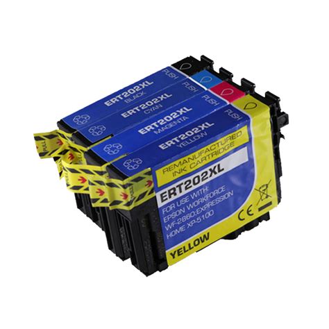 4 Pack Remanufactured Epson 202 202XL Ink Cartridge-12347697