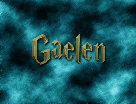 Gaelen Logo | Outil de conception de nom gratuit à partir de texte flamboyant