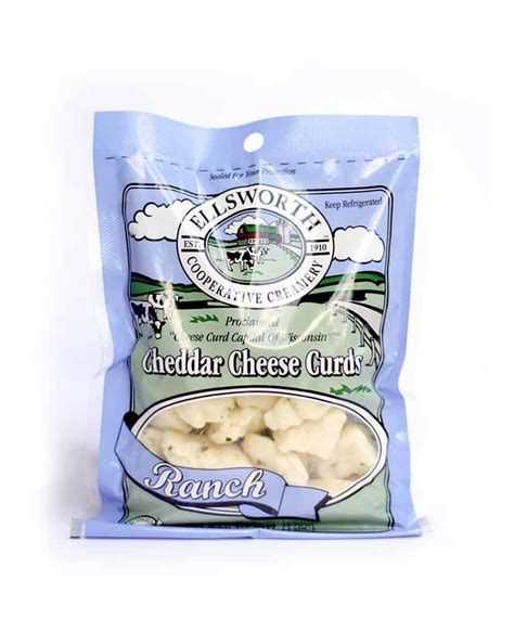 5 oz. Ranch Flavor Natural Cheddar Cheese Curds - Ellsworth Cooperative Creamery