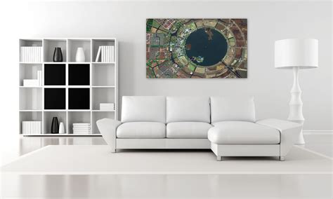 NANHUI NEW CITY, China - EARTH GALLERY- Satellitenbilder als Kunstdruck