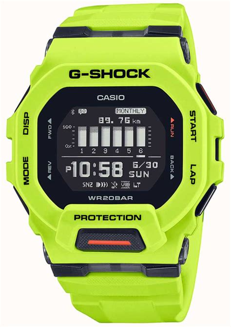 Casio G-Shock G-Squad Digital Quartz Lime Green Watch GBD-200-9ER ...